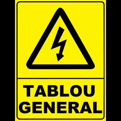 Placuta de avertizare pentru tablou general